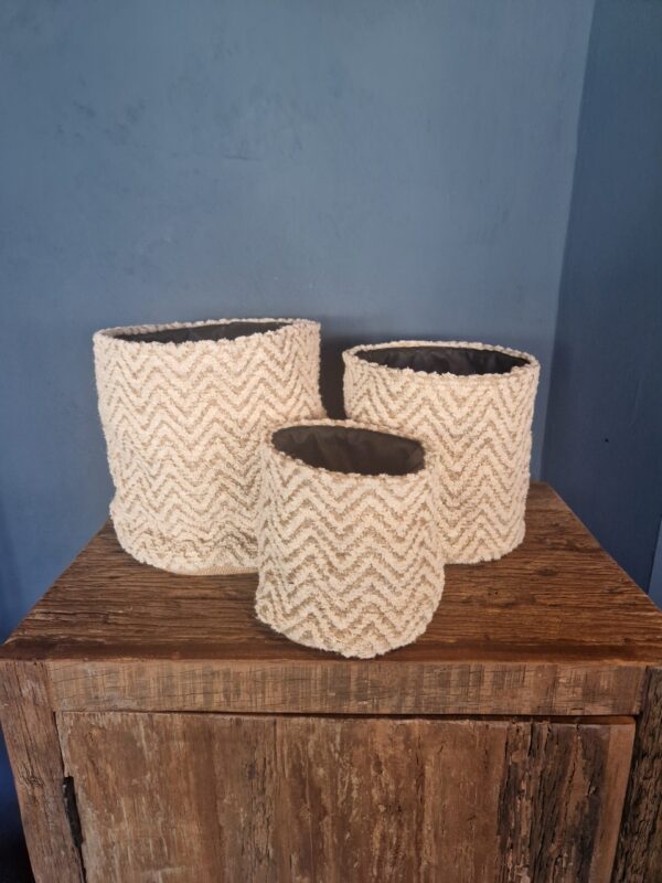 set van 3 mandjes