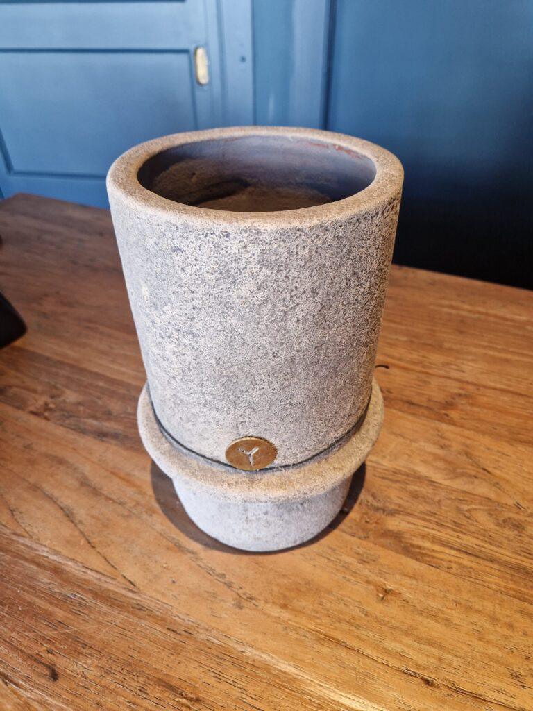 Brynxz  cilinder vaas L limestone
